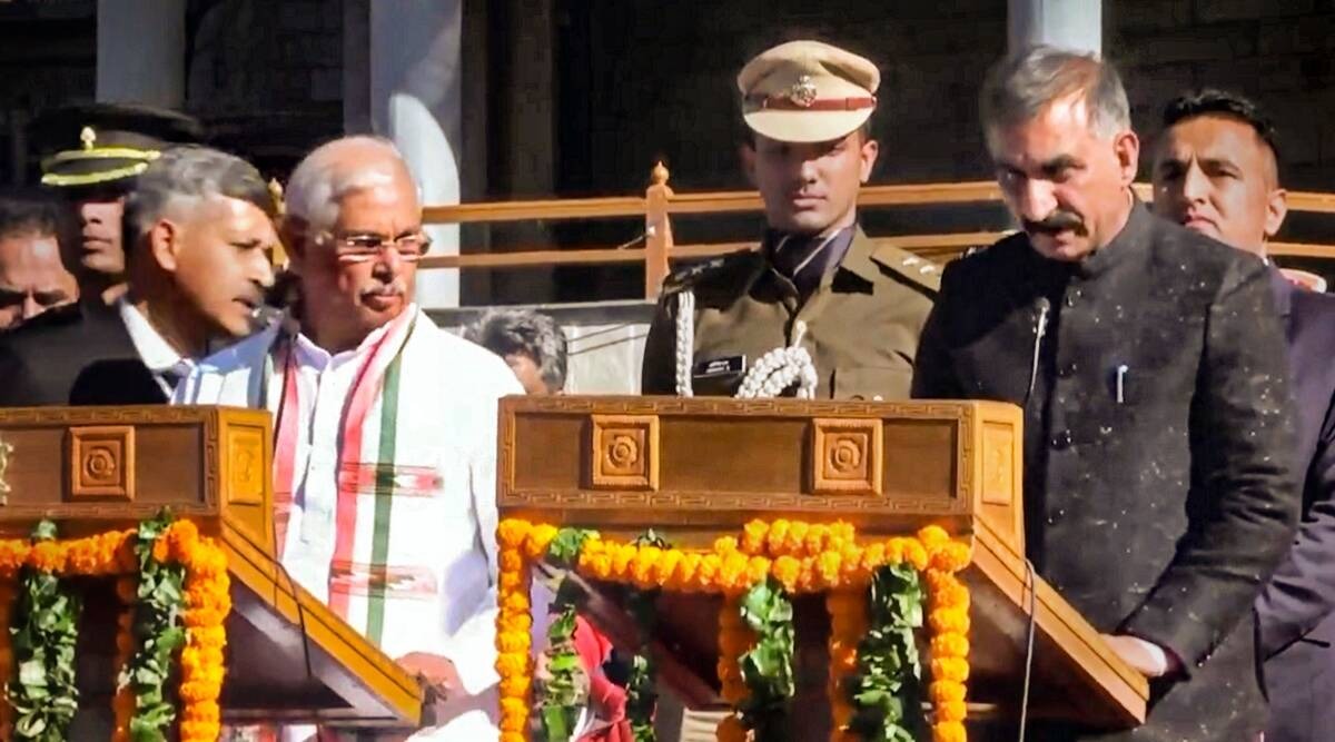 Vijay Upadhyay Sukhwinder Singh Sukhu Takes Oath As Himachal Pradesh